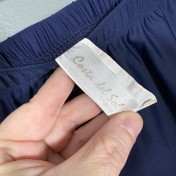 Costa Del Sol Navy Blue Solid Skirted Bikini Bottom - 18 - Women's Plus Size - Picture 4 of 6